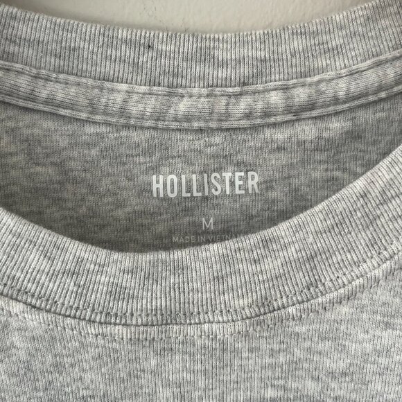 Hollister Cropped Gray NYC T-Shirt size Medium - Picture 3 of 5